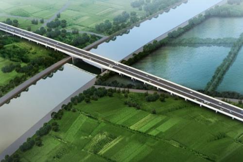 江苏352省道东台段工程泰东河大桥顺利合龙​
